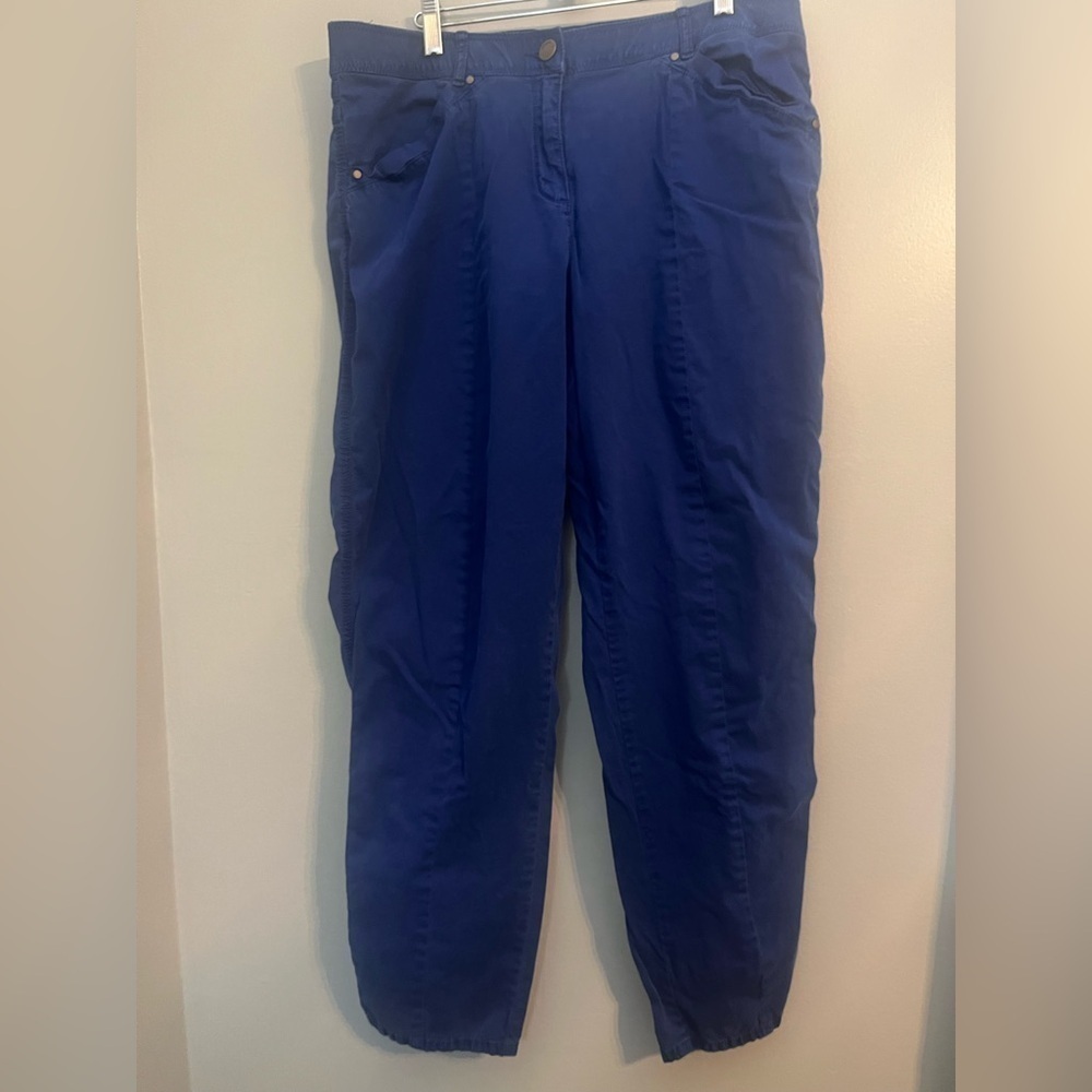 Chico's Royal Blue Casual Straight Leg Ankle Pants Chico's Size 2, US Size 12